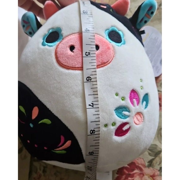 Squishmallows 10" Connor the Cow Day of the Dead Plush Halloween Exclusive RARE - Picture 7 of 7